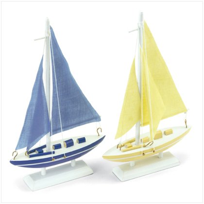 Childrens Toyshop  Toys : WOOD SAILBOATS