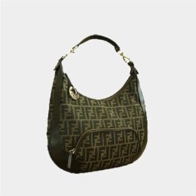 Fendi Hobo Bag 8Br465 - Zucca Brown