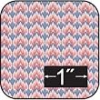 French Bargello Blueberry Cotton Fabric-for Dollhouse Miniatures