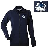 Antigua Vancouver Canucks Women's Revolution Full Zip Fleece Jacket - Vancouver Canucks Navy Medium