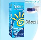 Complete Mult-Purpose Contact Lens Solution, Easy Rub Formula for Effective Disinfection and... by Complete Lens Solution