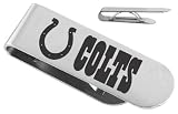 Stainless Steel Nfl Football Indianapolis Colts Logo Money Clip