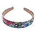 Candygirl 2.5cm Wide Headband For Girls Flower Butterfly Girls Headbands Christmas Gifts Headbands (5pcs Assorted Colors Per Pack)