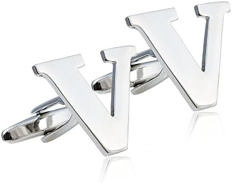 Suprise You Men's Personal Alphabet Letter Initial Cufflinks V