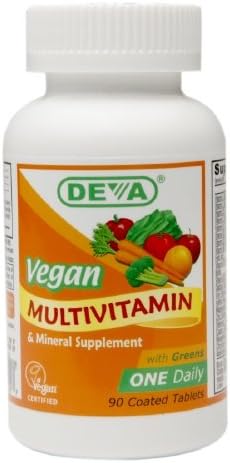 Deva Vegan Vitamins Vegan Multivitamin & Mineral Supplement, Tablets 90 ea