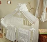 MDSS Stunning Baby Cot/Bed Canopy Drape/ Mosquito Net -Big 485Cm Width White+Holder