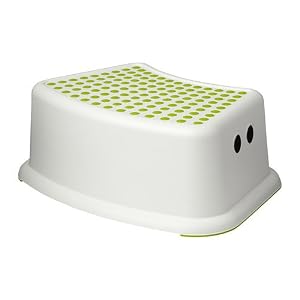 Ikea 602.484.18 Forsiktig Children's Stool, Green/White