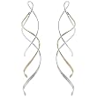 Silver Goldfill Modern Twist Earrings