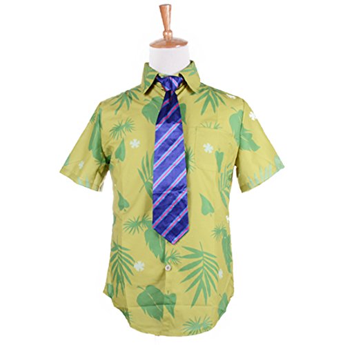 Wraith Of East Zootopia Fox Nick Wilde Costume Short Sleeve Shirt