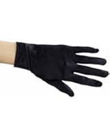 Beautiful Wrist Length Short Satin Gloves