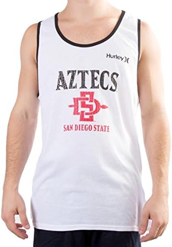 Hurley San Diego State University Aztecs Men's White Tank Top