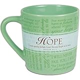 Lighthouse Christian Products Promises of Hope with 10 Scripture Cards Ceramic Mug, 14 oz