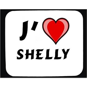 J'aime Shelly tapis de souris d�cor�