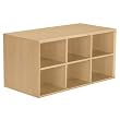 itso 1x2 Cube with Shoe Rack - Maple