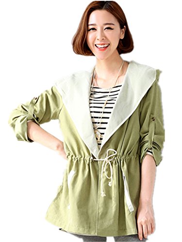 レディース アウター コート フード付 ショート丈 カジュアル 春物 ジャケット【 LIVE_SHOP 】