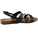 Nature Breeze Women's Slingback Ankle Buckle Open Toe Strap Casual Sandal Shoes