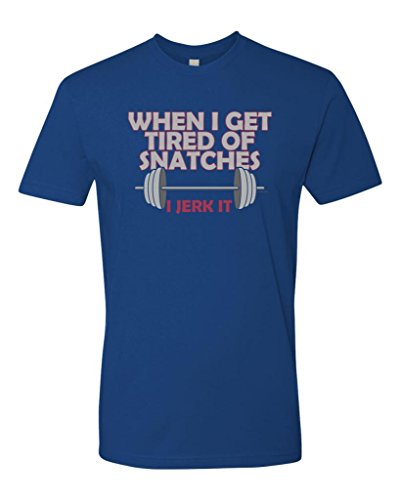 Panoware Men's When I Get Tired Of Snatches Funny Gym Workout T-Shirt