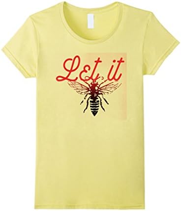 Women's LET IT BEE XL Lemon