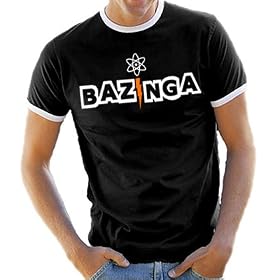 Bazinga - The Big Bang Theory v2 Contrast T-Shirt S-XXL diff. Colour