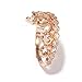 Guliette Verona Sterling Silver Crown Ring/Princess Ring (Rose Gold Plated)