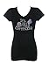 Women's It's My Birthday Rhinestone Bling T-Shirts Black