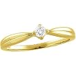 14K Yellow Gold Diamond Ring - 0.10 Ct.