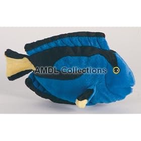 Wildlife Domestic Animals : Regal Tang Tropical Aquarium Fish 9 Plush Stuffed Animal Toy by Wildlife   Domestic Animals