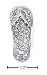 Flip-Flop Pendant Pave CZ Insole Plain strap