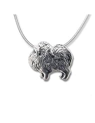 Sterling Silver Pomeranian Large Pendant by The Magic Zoo