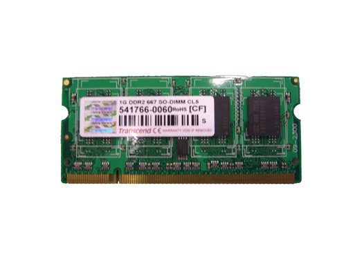 Transcend TS128MSQ64V6U 1GB Arbeitsspeicher (667 MHz, DDR2)