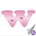 Wall Letter Stickers Custom Name Decals Girls Personalized Initial Baby Nursery Kids Room Decor Child Playroom Bedroom Home Vinyl Alphabet Removable Peel Stick Butterflies (Letter w Pink Butterfly)