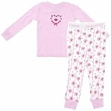 Laura Ashley Pink Sweet Cotton Pajamas for Infants, Toddlers and Girls 24Months