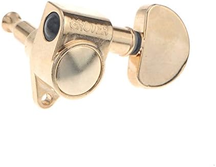 hongyujj Gold Plated Guitar Tuning Peg Tuners Machine Heads 3R3L for Grover Style Guitar