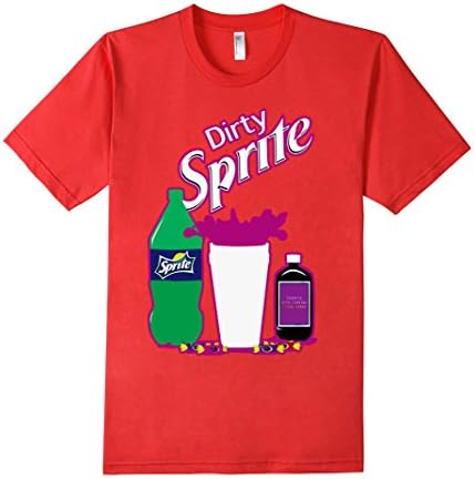 Men's "Dirty Sprite Lean" T shirt Medium Red