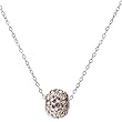 Sterling Silver Crystal Spinner Pendant - Champaign