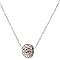 Sterling Silver Crystal Spinner Pendant - Champaign