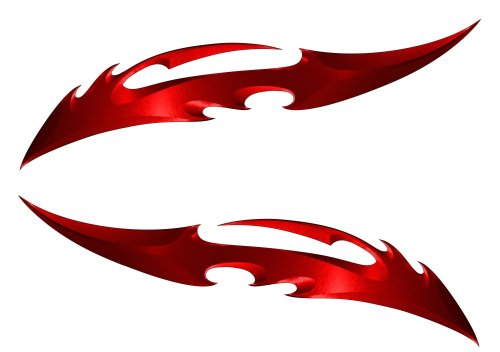 Red Blade Kawasaki Ninja ZX 14R 12R 10R 7R 6R 650R 600 250R Suzuki GSXR 1000 750 600 Hayabusa Yamaha YZF R1 R6 FZ1 FZ6 FZ8 Honda CBR 1000RR 600RR 600 F4I Motorcycle Sticker Decal