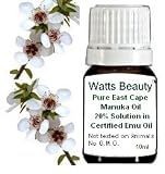 Watts Beauty 100% Pure East Cape Manuka Oil in Certified Clear Emu Oil