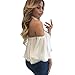 Sunward(TM) Women Sexy Off Shoulder Long Sleeve T Shirt (XLarge, White)