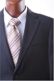 Men's Super 140's 100% Wool Single Breasted 2 Button Black Windowpane Dress Suit***New for the Season!!!