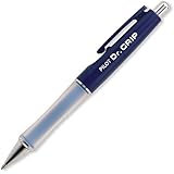 Pilot Dr. Grip Retractable Ballpoint Pen, Medium Point, Navy Barrel with Blue Ink, Single Pen (36101)