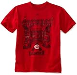 MLB Boys' Cincinnati Reds Fueled By Pride Short Sleeve Basic Tee (Athletic Red, Small)