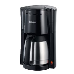 Severin KA 4125 Kaffeeautomat, Edelstahl-geb�rstet-schwarz / bis 10 Tassen / 800 W