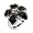 Eve's Addiction Delicate Black Onyx CZ Flower Sterling Silver Ring, 7