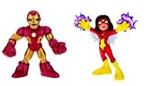 Marvel Superhero Squad Series 15 Mini 3 Inch Figure 2-Pack Iron Man and Spider-Woman