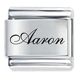 Name Aaron Italian Charms Bracelet Link