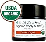 Herbal Choice Mari Organic Body Butter Sweet Orange 100ml/ 3.4oz JAR