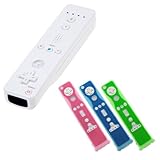 GTMax White Remote Controller with Motion Plus and Gift Wrist Strap + 3x Re ....