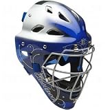 Easton Synergy Fastpitch Softball Catchers Helmets Royal/Silver Fits 7 1/8-7 7/8