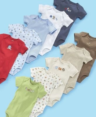 Carter's Baby Boy 5PK Wiggle-In Bodysuits under The Apparel Store